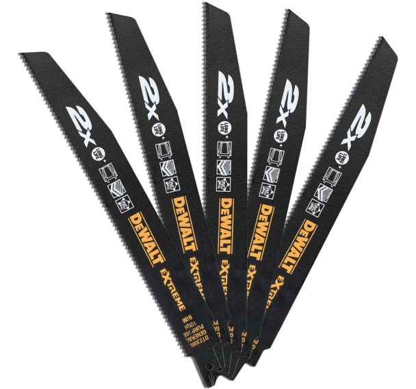 Lame scie sabre BIM pour coupe bois et métal 228mm