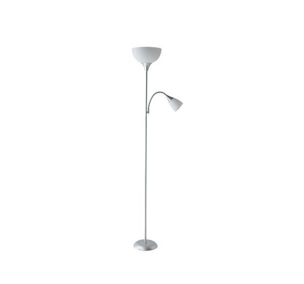 Lampadaire Aman liseuse gris