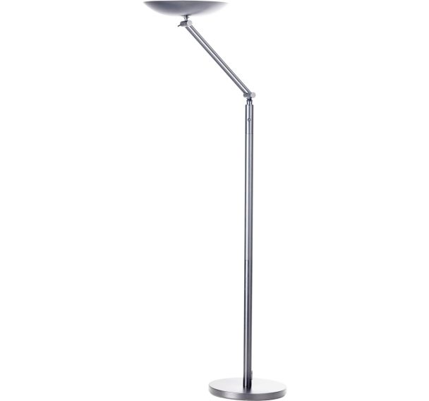 Lampadaire Varialux Led gris articule prise europe