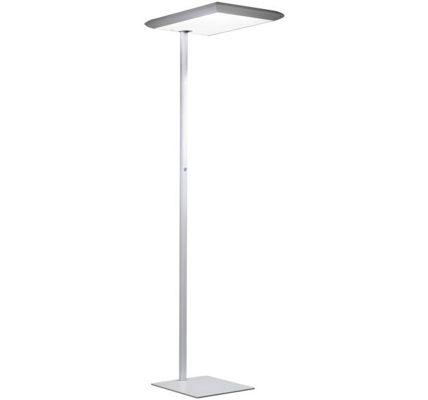 Lampadaire fluo Silhouette argent