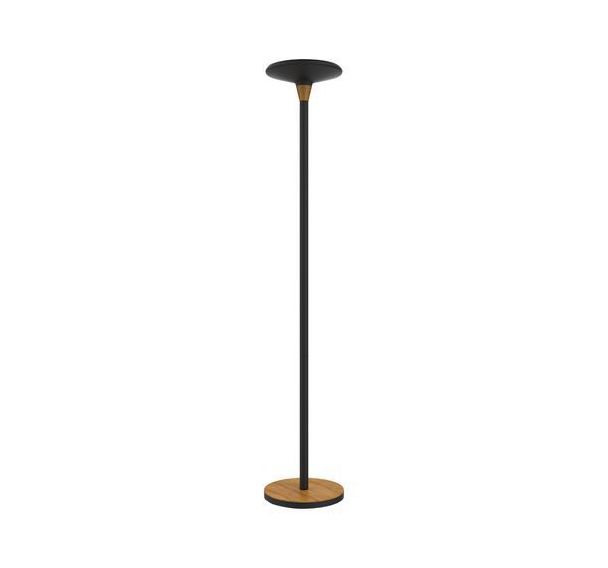 Lampadaire led bamboo prise europe noir