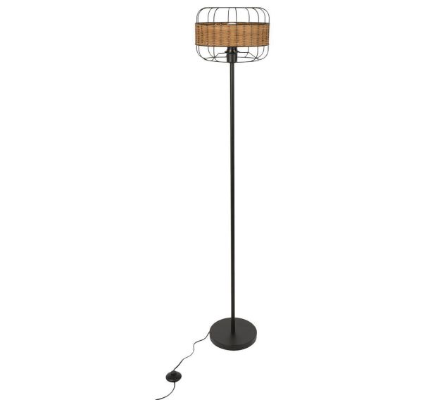 Lampadaire métal BALI H152cm brun Corep