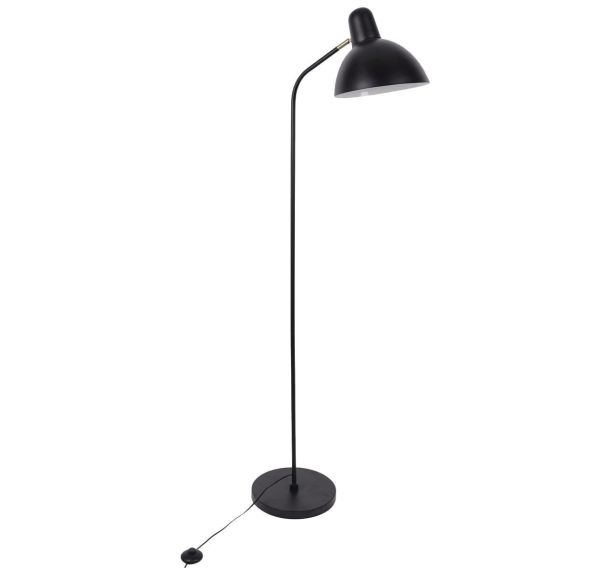 Lampadaire métal MARCEL H163cm noir mat/laiton Corep
