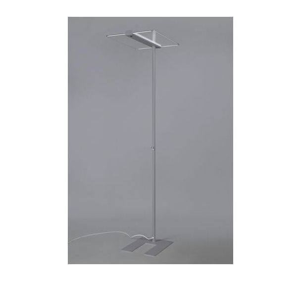 Lampadaire orius glasslight kos led cellule socle gris