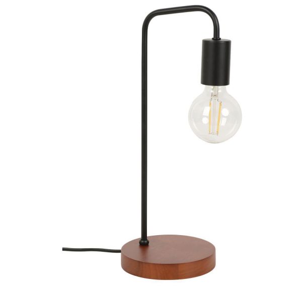 Lampe bois chêne Corep BERKLEY H40,5 cm