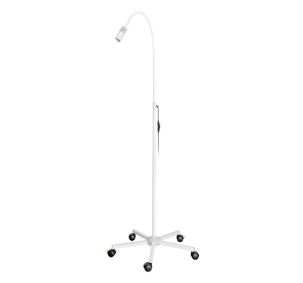Lampe d'examen LED avec pied à roulettes, blanc-Luxamed