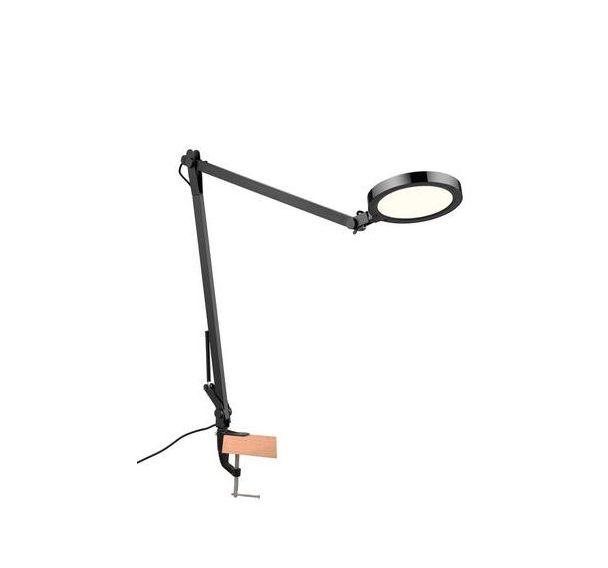 Lampe de bureau BIVO avec étau noire - ALUMINOR