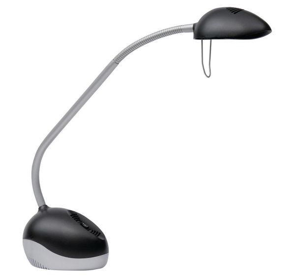 Lampe de bureau LED Ixe Noir/Gris métal