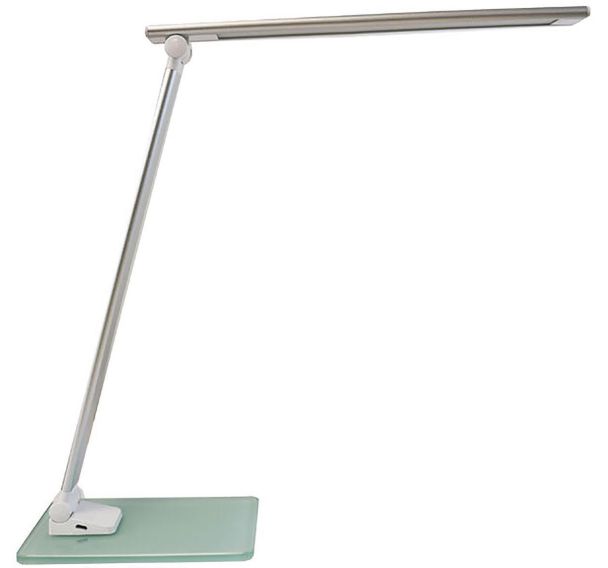 Lampe de bureau LED Poppy Unilux Blanc/Gris métal