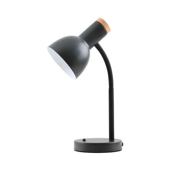 Lampe de bureau en bois et métal Andonios - Meet By Paperflow