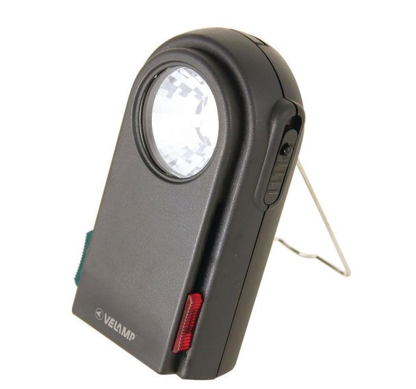 Lampe de poche 3 LED avec filtres colorés et bouton morse