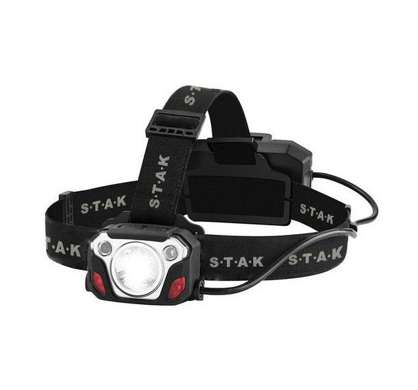 Lampe frontale LED rechargeable avec réflecteur 1200 lumens