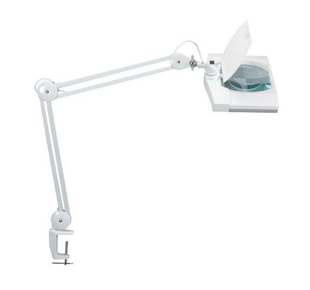 Lampe loupe LED rectangulaire 470 lm - Grossissement 1,75x