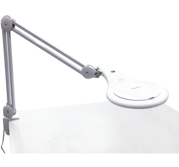 Lampe loupe circulaire blanche LED - 600 lm - Manutan