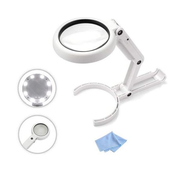Lampe loupe portable de table ou de poche