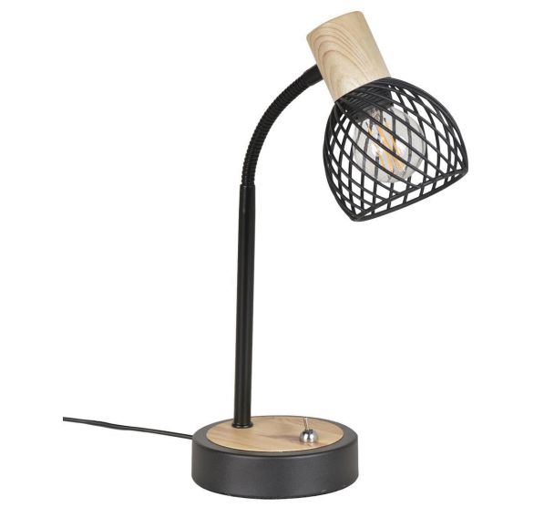Lampe métal KENTO H33 cm noir Corep