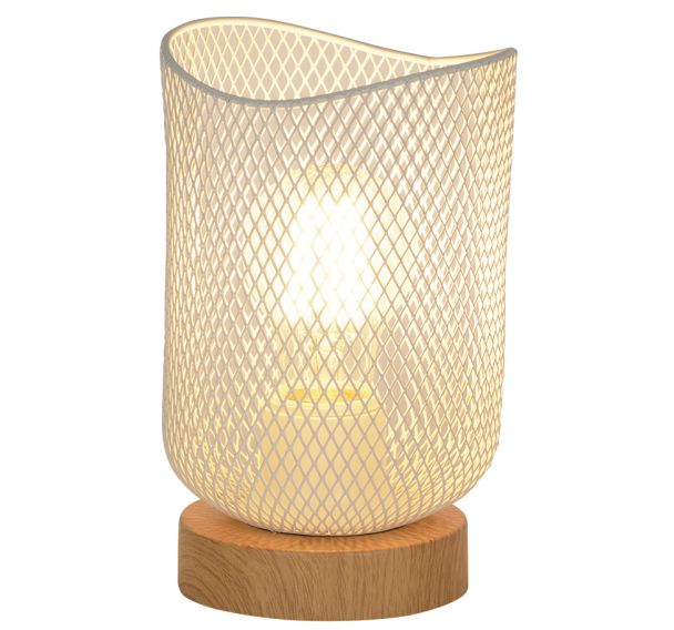 Lampe métal OTTAWA H19,50 cm blanc Corep