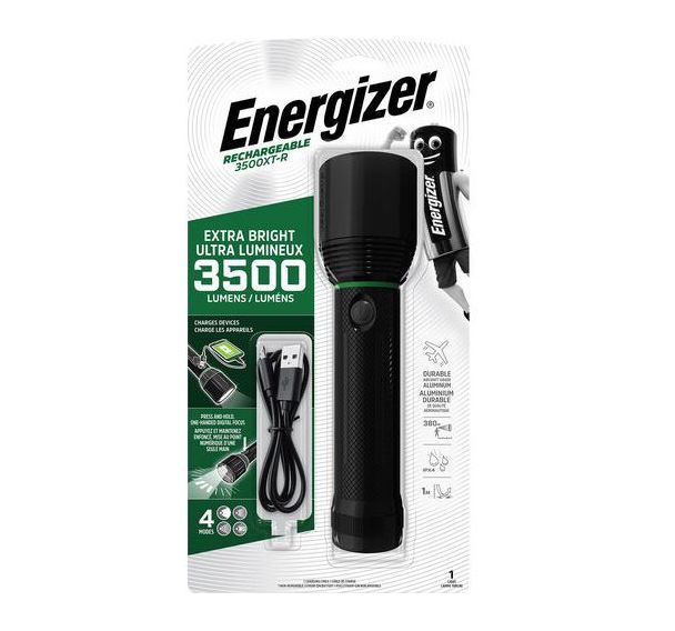 Lampe torche métal - 3500 LUMENS