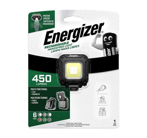 Lampe torche multi usage frontale + worklight - 450 lumens