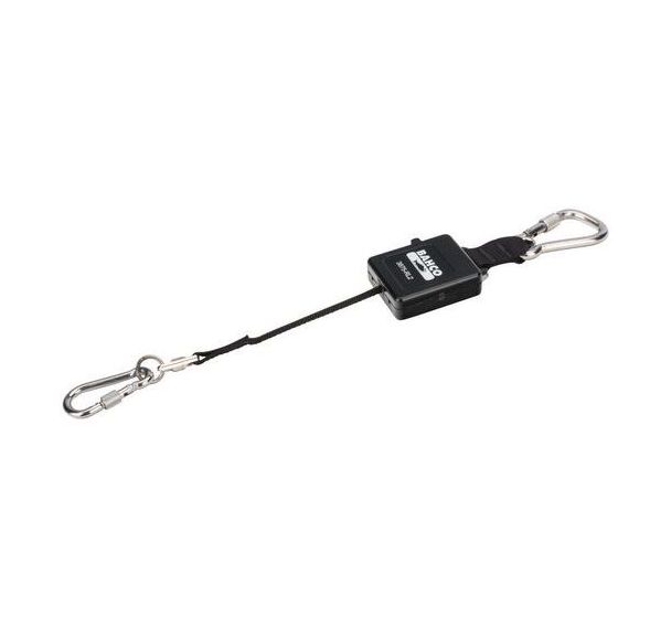 Lanière rétractable mousqueton non détachable 1 kg 1 m