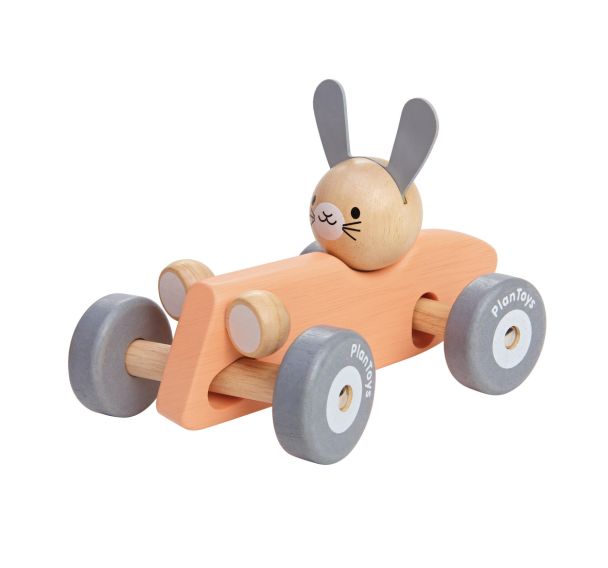 Lapin bolide de course