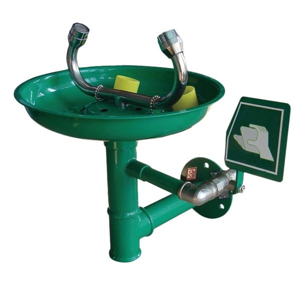 Laveur d'yeux de sécurité mural vasque en ABS