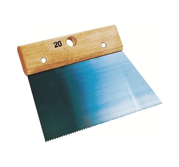 Le peigne à colle 5 dents Isocèle