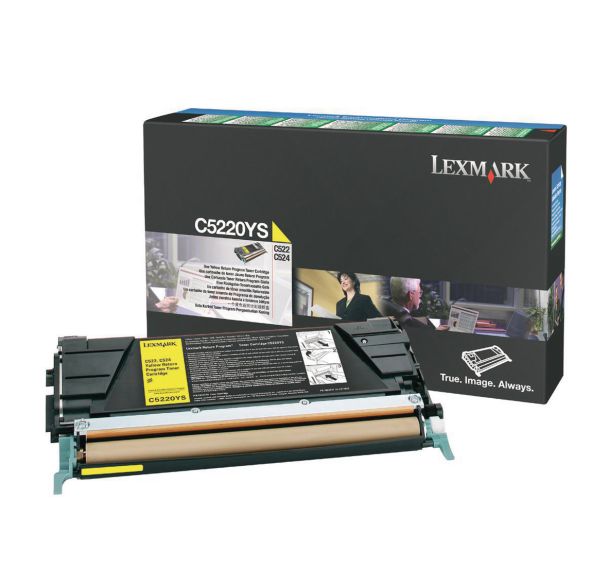 Le toner jaune LEXMARK 3000 pages (C5220YS)