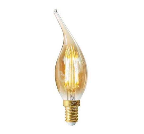 Led flamme - CV4 - Filament - 4W - E14 dimmable ambrée