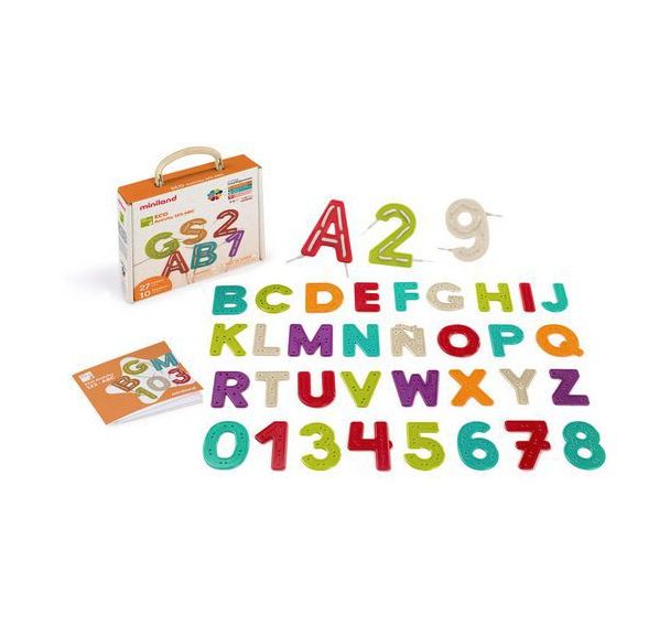 Lettres et chiffres à lacer