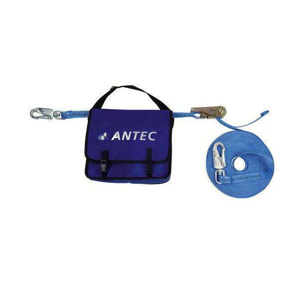 Ligne de vie mobile en sangle avec 2 mousquetons girouette