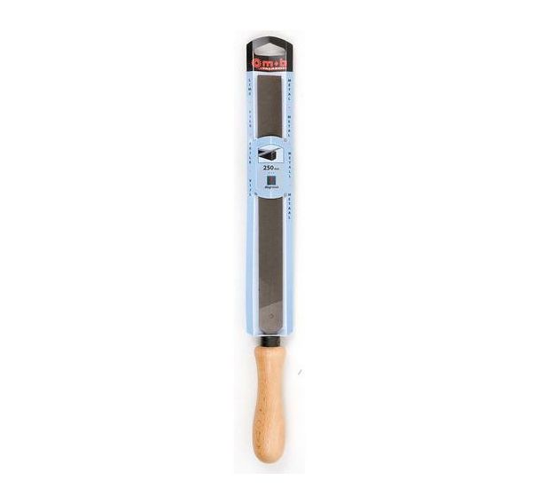Lime plate bâtarde avec manche en bois - MOB
