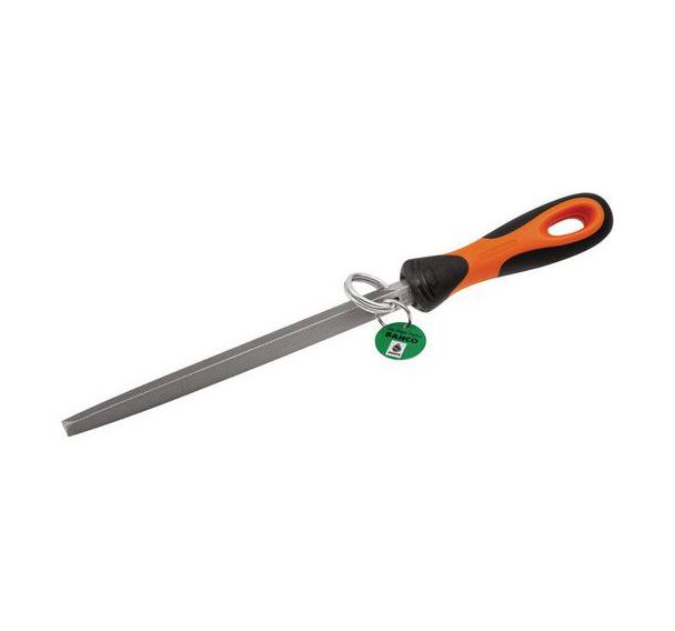 Lime triangulaire ERGO bâtarde anneau sécurité inox 200mm