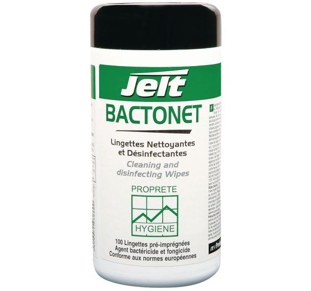 Lingette nettoyante et désinfectante en boite Bactonet