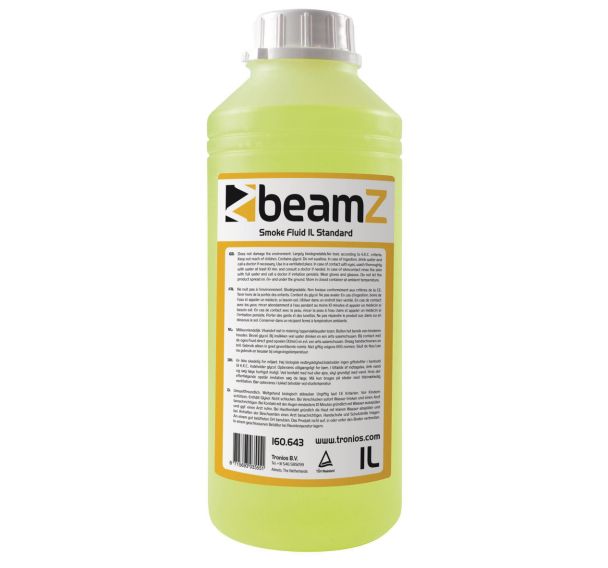 Liquide pour machine à fumée FSMF1S Moyenne densité 1L Jaune - BeamZ