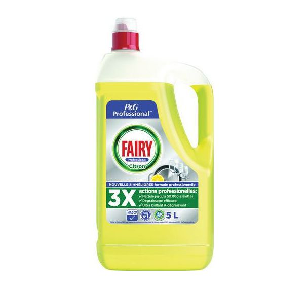 Liquide vaisselle 5L - Fairy Professional - Lot de 2