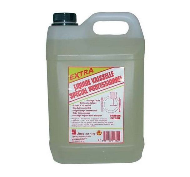 Liquide vaisselle citron - 5l - Lot de 4