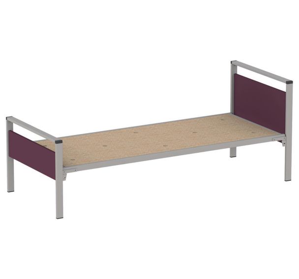 Lit Cubik 90x200 cm sommier aggloméré Mobidecor