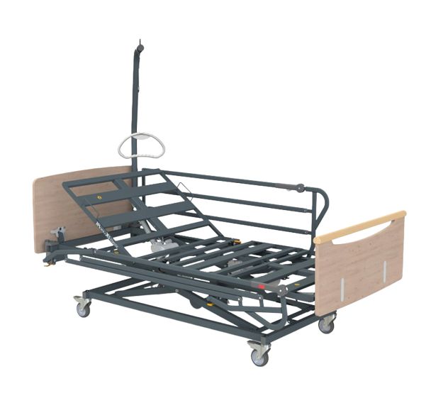 Lit medicalisé XD5 90 classic freinage individuel 2 moteurs Hacare-Herdegen