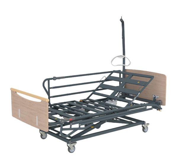 Lit medicalisé XD5 90 classic freinage individuel 3 moteurs Hacare-Herdegen