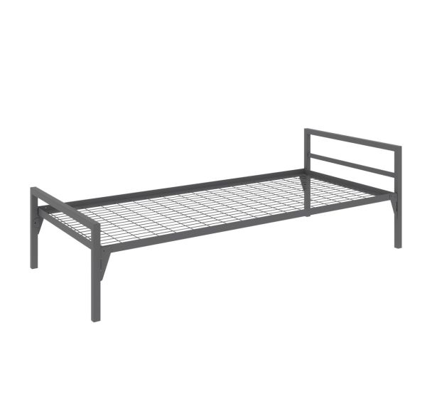 Lit métal CHATEL tête 2 traverses sommier treillis - Enond Mobilier
