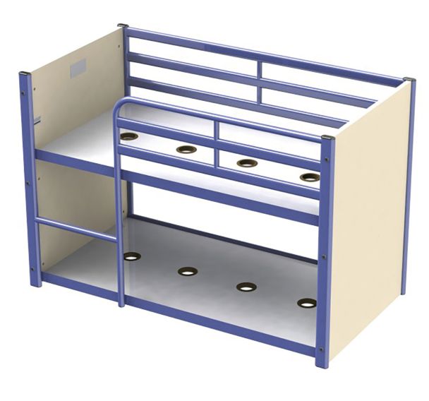 Lit enfant métal pour enfants de 2 à 6 ans Malice - Manutan Expert