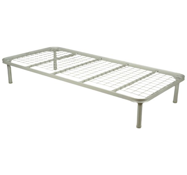 Lit métal sommier treillis sur pieds -Thiriez