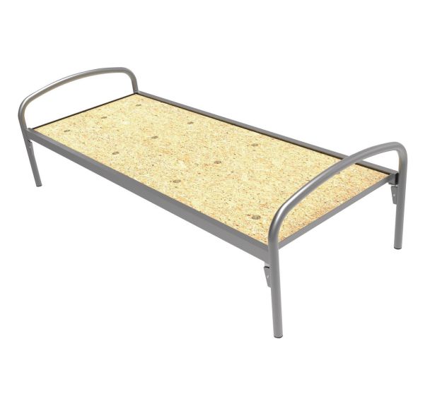 Lit simple Thelia tête et pied tube arrondi - Manutan Expert