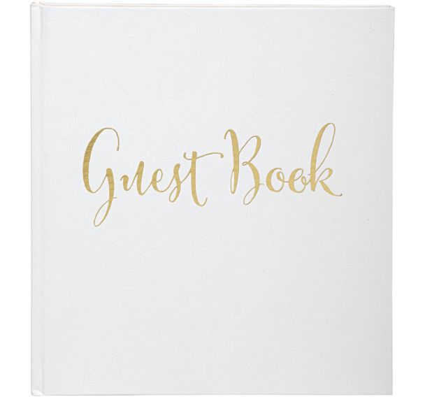 Livre d'or 140 pages tranche or Anglais - Exacompta