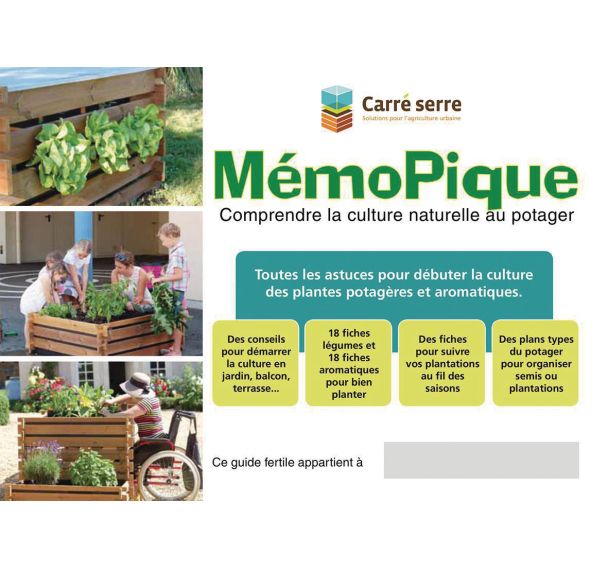 Livret mémopique 20 pages - fiches et plans de culture