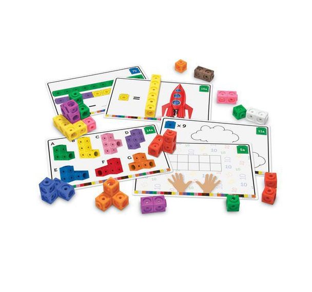 Lot 100 cubes MathLink + 15 cartes