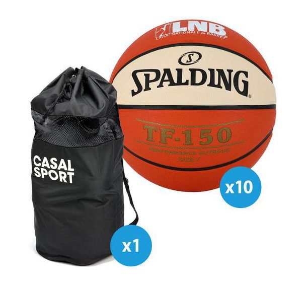 Lot 10 ballons basket Spalding TF150 LNB