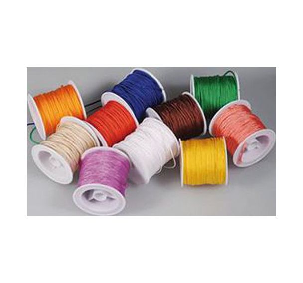 Lot 10 cordons couleurs assorties 1.7mm x 18m