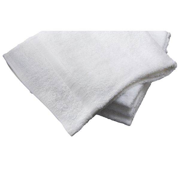 Lot 10 draps de douche 380g 140x70 blanc